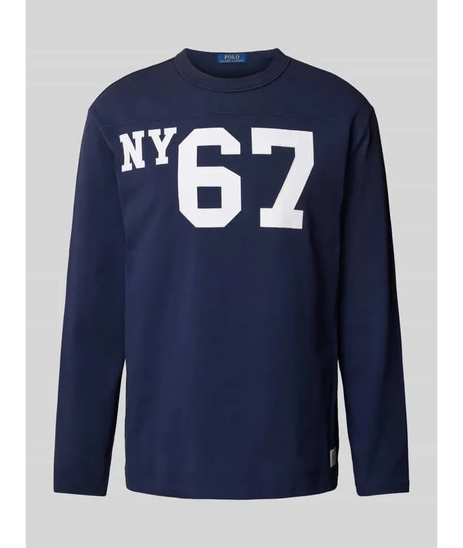 obrazek 1 Bluzka z długim rękawem i nadrukiem z logo