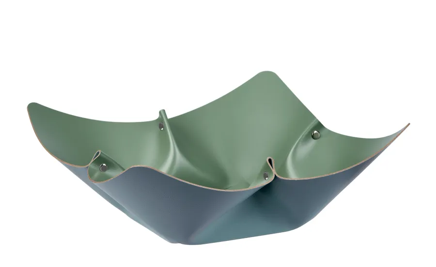 obrazek 1 Niepowtarzalna misa na owoce Ø45 cm w kształcie kwiatu w kolorze jasnego błękitu