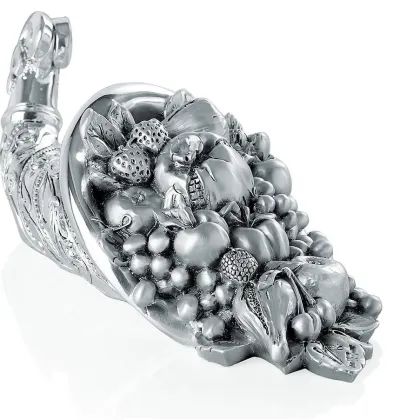 Zdjęcie Posrebrzana statuetka rogu obfitości