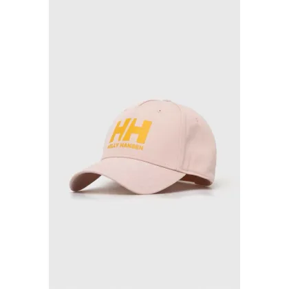 Zdjęcie Helly Hansen czapka z daszkiem kolor różowy z nadrukiem 67434