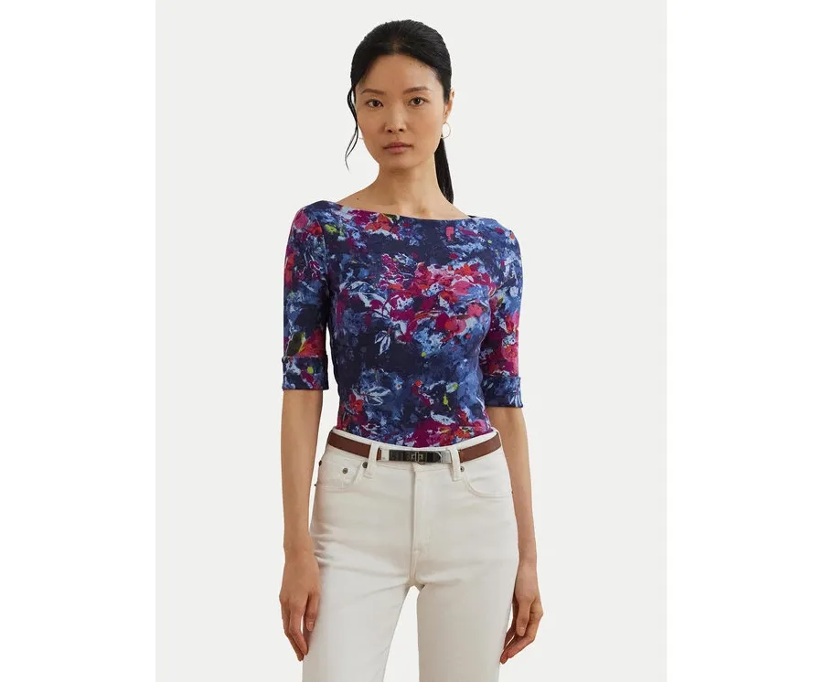 obrazek 1 LAUREN RALPH LAUREN Bluzka 200971065001 Granatowy Slim Fit