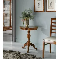 Picture Round coffee table, inlaid like a flower - Zanini