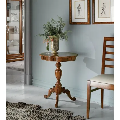 Zdjęcie Okrągły stolik kawowy, inkrustowany jak kwiat - Zanini