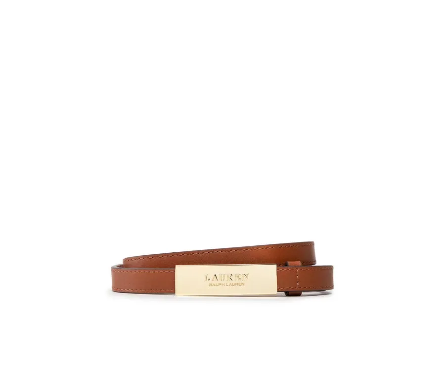 obrazek 1 Lauren Ralph Lauren Pasek Damski New Plaque 412873090002 Brązowy LAUREN RALPH LAUREN
