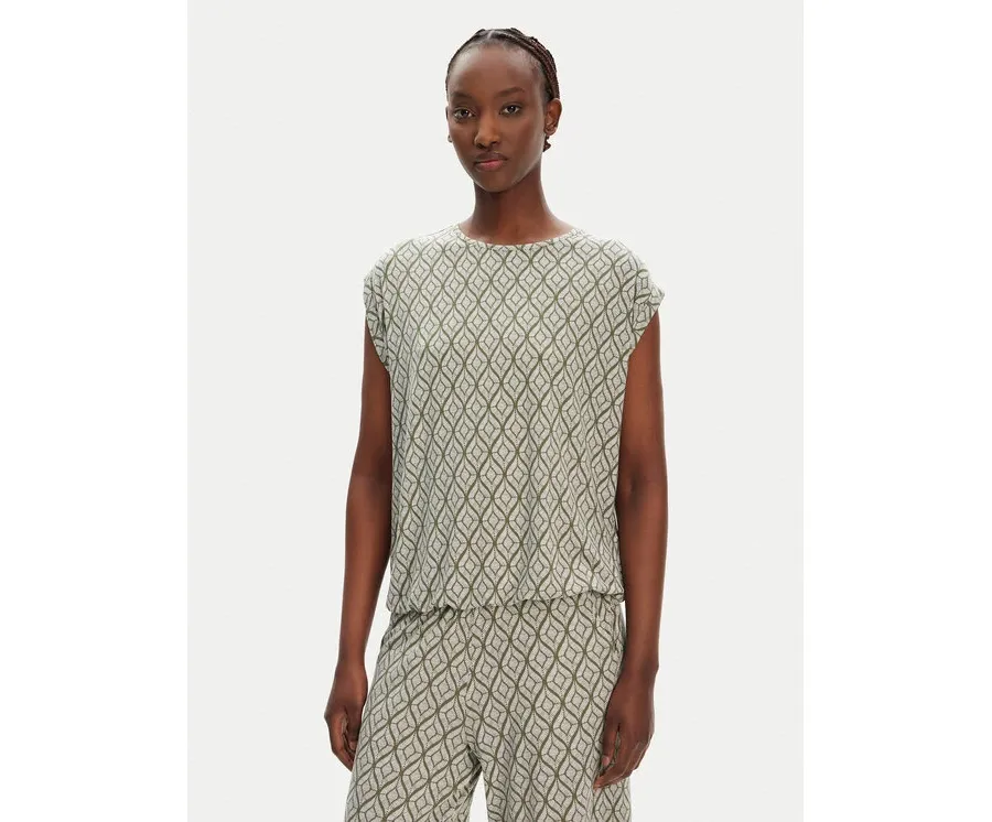 obrazek 1 Olsen Bluzka 11105104 Zielony Regular Fit