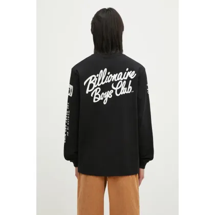 Zdjęcie Billionaire Boys Club longsleeve bawełniany Multi Print Longsleeve kolor czarny z nadrukiem B24456