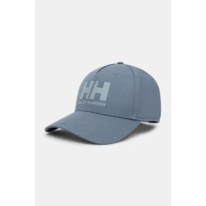 Zdjęcie Helly Hansen czapka z daszkiem bawełniana Czapka Helly Hansen HH Ball Cap 67434 001 kolor niebieski z nadrukiem