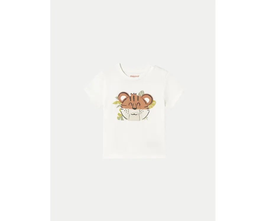 obrazek 1 Mayoral T-Shirt 1055 Biały Regular Fit