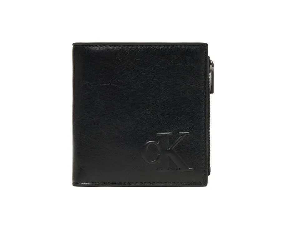 obrazek 1 Calvin Klein Duży Portfel Męski Sculpted Impression Compact Zip LV04G1074G Czarny