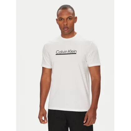 Zdjęcie Calvin Klein T-Shirt Outline Tape Graphic LV04RC852G Biały Regular Fit