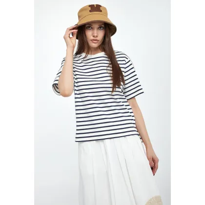 Zdjęcie T-shirt damski w paski Multid WEEKEND MAX MARA Weekend Max Mara