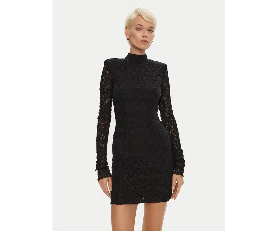 obrazek 1 ROTATE Sukienka koktajlowa Gabriella 113072100 Czarny Slim Fit