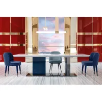 Zdjęcie Duży prostokątny stół jadalniany Dorian od włoskiego producenta