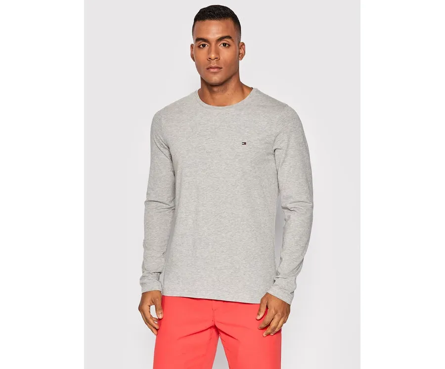 obrazek 1 Tommy Hilfiger Longsleeve MW0MW10804 Szary Slim Fit