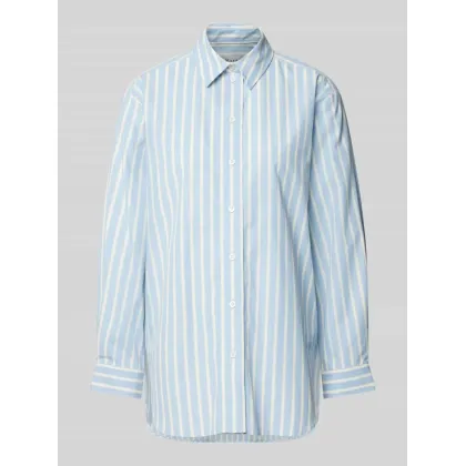 Zdjęcie Bluzka koszulowa o kroju regular fit z listwą guzikową na całej długości