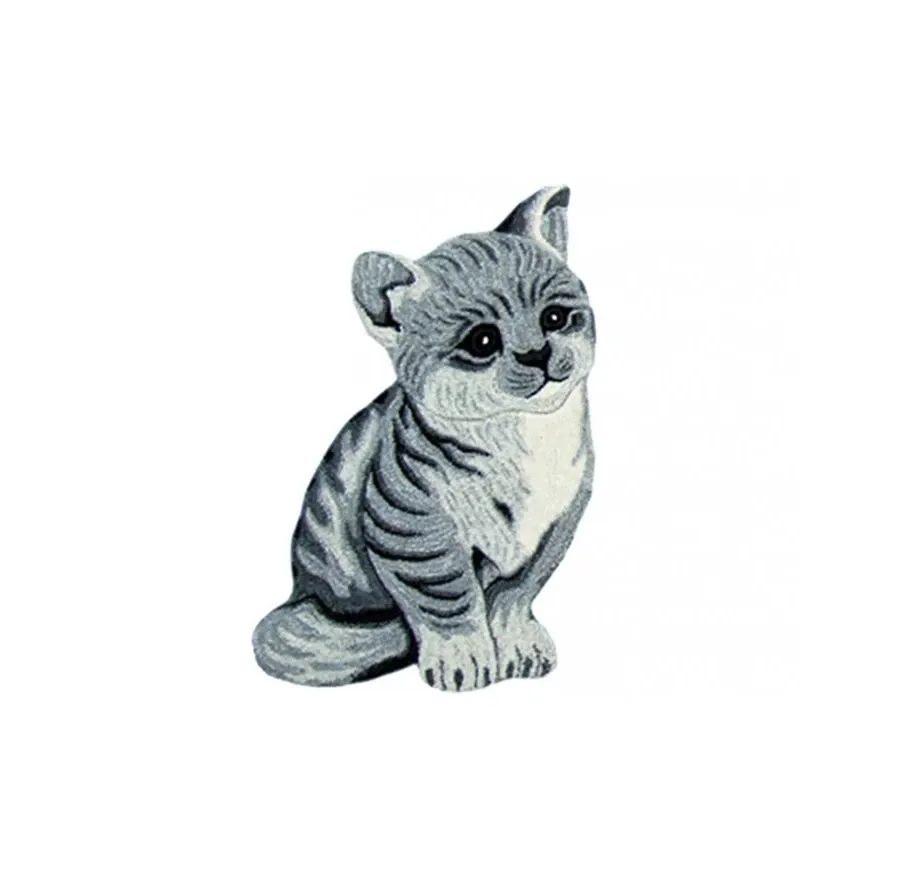 obrazek 1 Dywan dziecięcy Animals Cat Grey