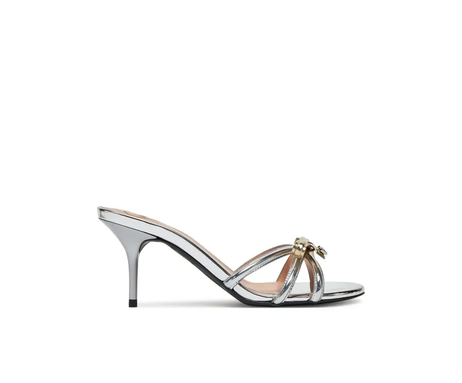 obrazek 1 LOVE MOSCHINO Klapki JA28036G1MJE190A Srebrny