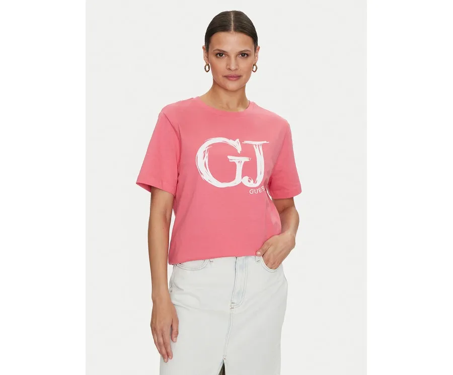 obrazek 1 Guess T-Shirt Sara V4YI01 K8FQ4 Różowy Regular Fit