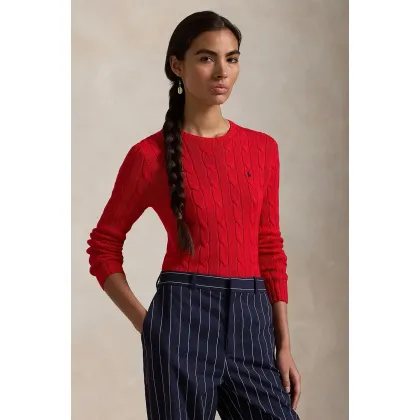 Zdjęcie Polo Ralph Lauren sweter bawełniany kolor czerwony 211891640
