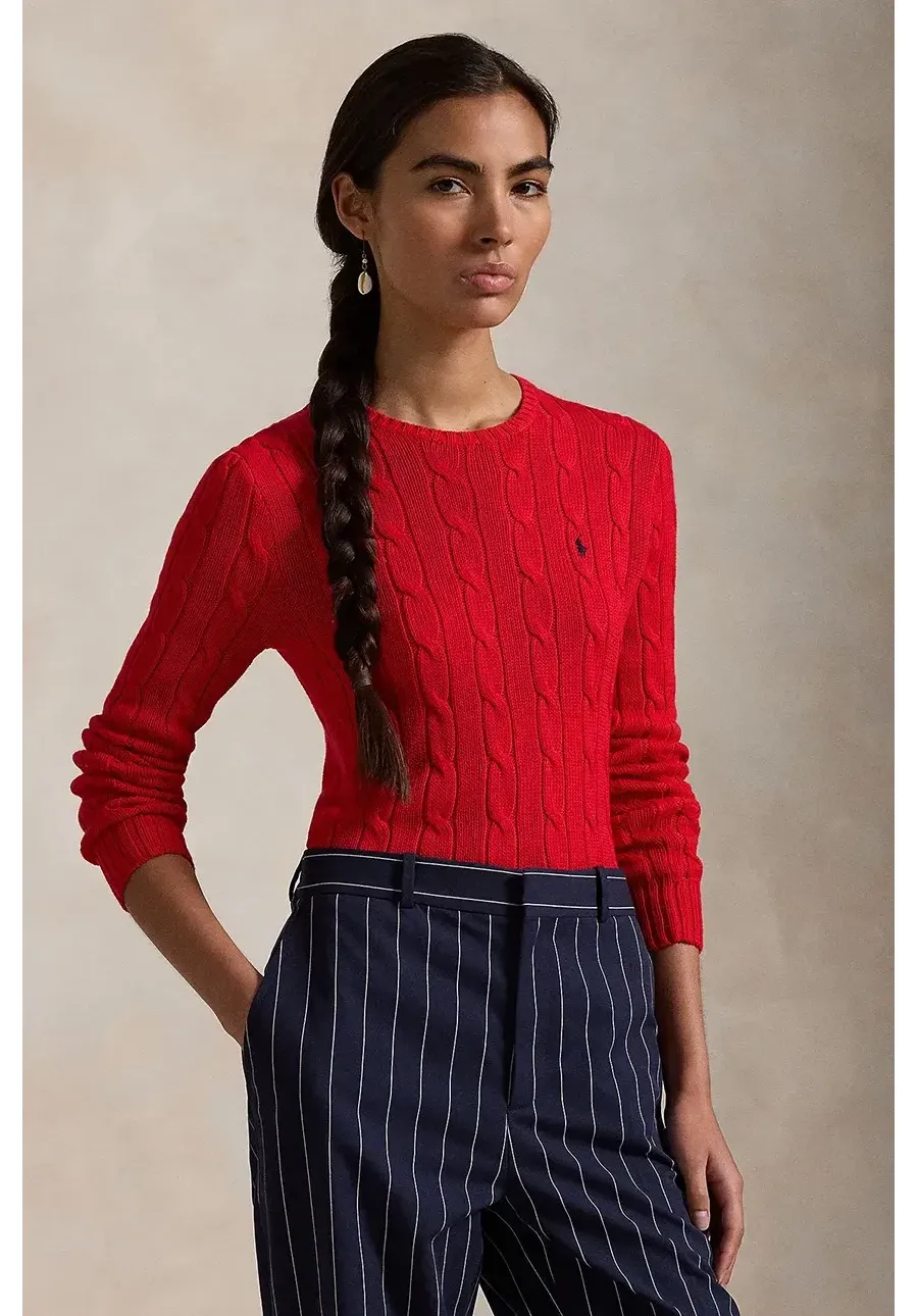 obrazek 1 Polo Ralph Lauren sweter bawełniany kolor czerwony  211891640