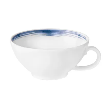 Zdjęcie Mała porcelanowa filiżanka do herbaty zdobiona niebieskim wzorem - Seltmann Weiden