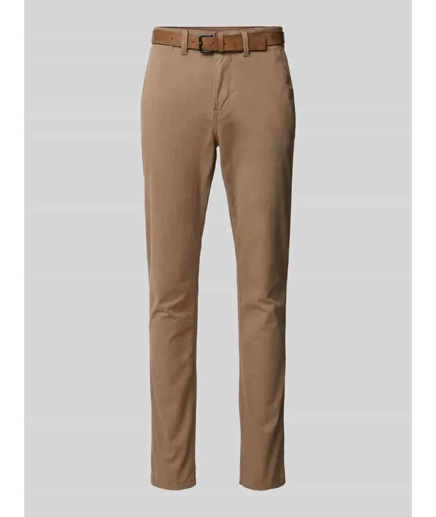 obrazek 1 Chinosy o kroju slim fit z paskiem
