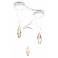 Picture A beautiful lamp-lighting point with a gold drop made of Murano glass - Il Paralume Marina