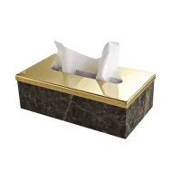 Picture Elegant Italian marble tissue holder for a stylish bathroom – 3SC
