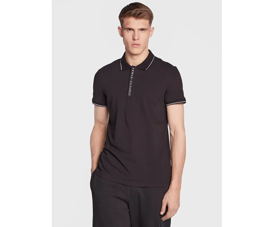 obrazek 1 Armani Exchange Polo 8NZF71 ZJH2Z 1200 Czarny Regular Fit