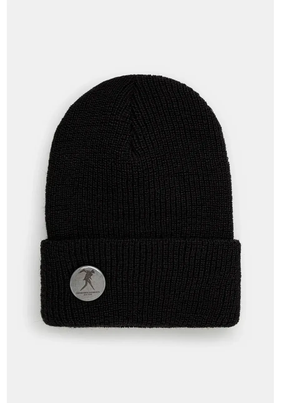 obrazek 1 Engineered Garments czapka wełniana Wool Watch Cap kolor czarny z grubej dzianiny wełniana 24F1H037