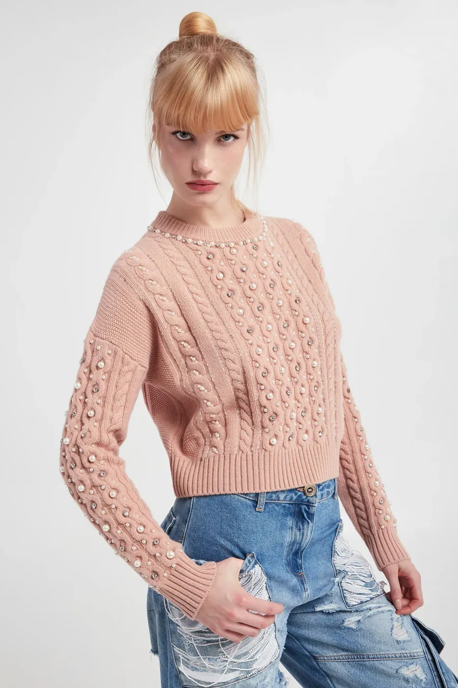 obrazek 1 Sweter damski wełniany ELISABETTA FRANCHI Elisabetta Franchi