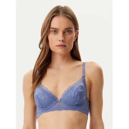 Zdjęcie Selmark Biustonosz z fiszbiną 31215 Niebieski