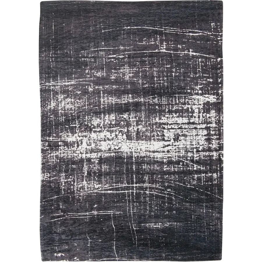 picture 1 Wonderful black and white modern carpet - WHITE ON BLACK 8655