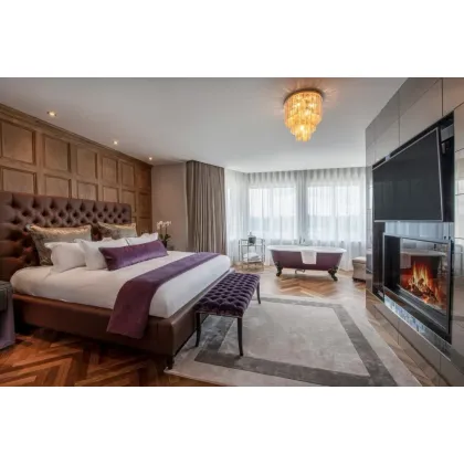 Zdjęcie Zjawiskowa włoska szklana lampa sufitowa - szkło murano wykonane ręcznie