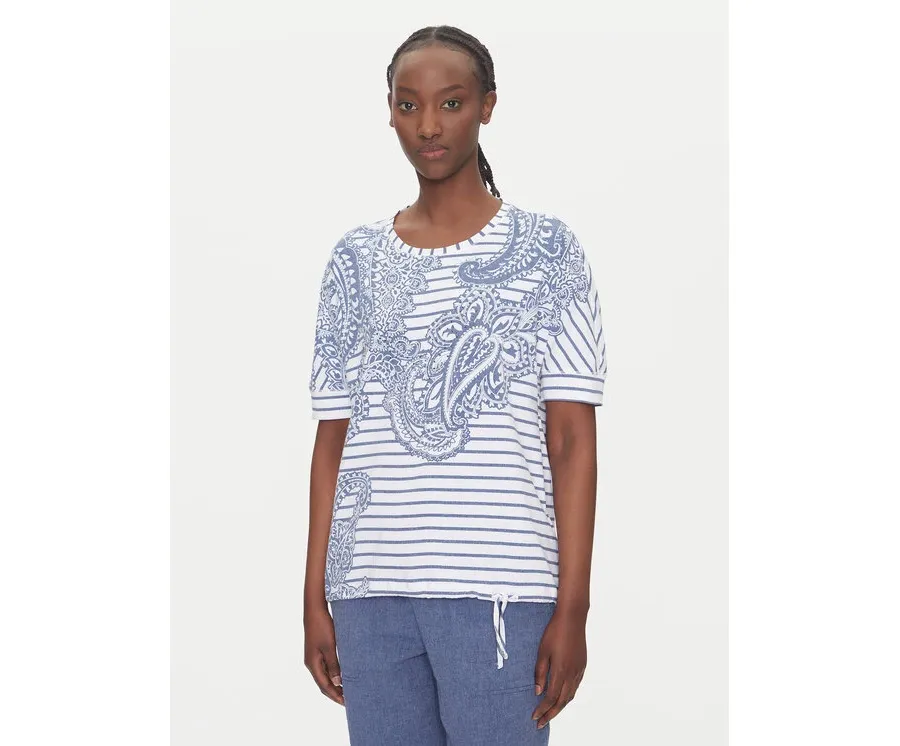 obrazek 1 Olsen T-Shirt 11105121 Niebieski Regular Fit