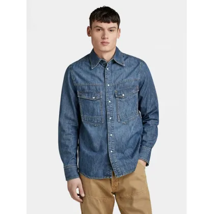 Zdjęcie G-Star Raw Koszula jeansowa Dakota D23006-D539 Niebieski Regular Fit