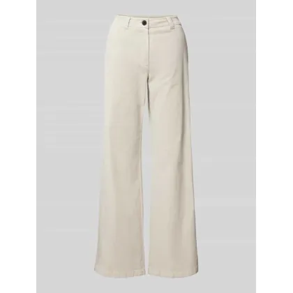 Zdjęcie Spodnie sztruksowe o kroju baggy fit z zapięciem na guzik i zamek błyskawiczny