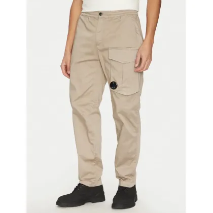 Zdjęcie C.P. Company Spodnie materiałowe 18CMPA169A005694G Beżowy Relaxed Fit