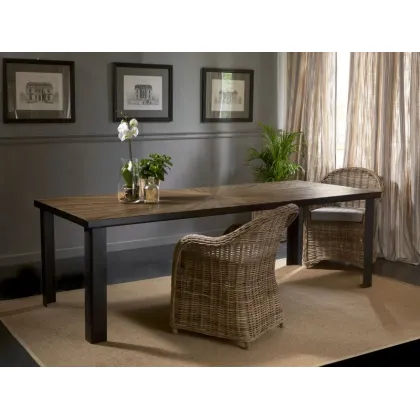 Picture Elegant long elm table - Guarnieri