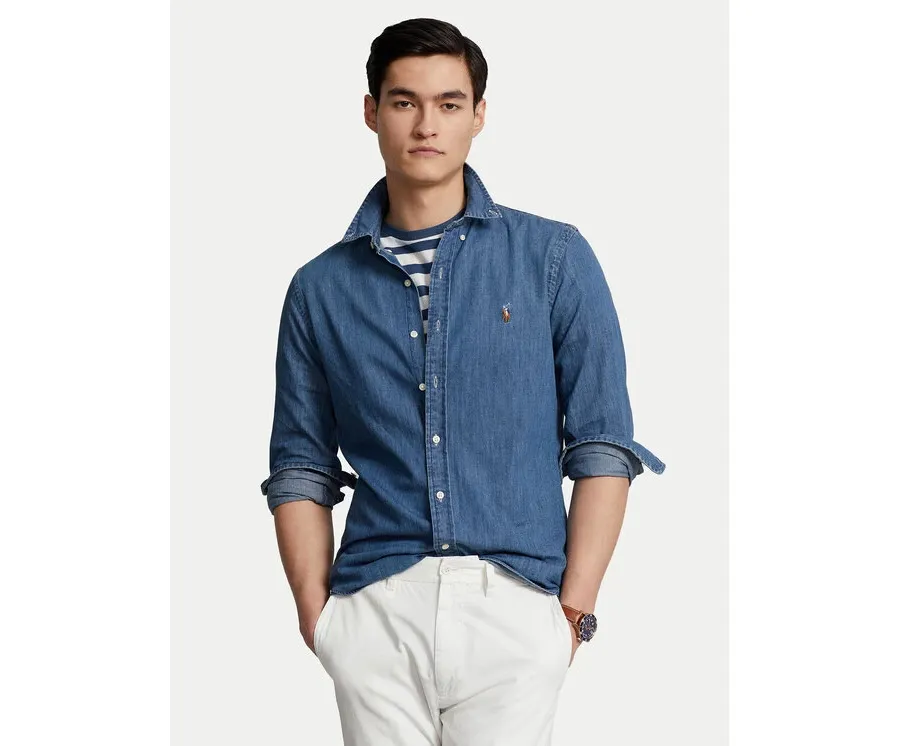 obrazek 1 Polo Ralph Lauren Koszula Core Replen 710548539 Granatowy Slim Fit