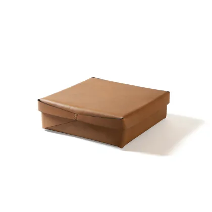 Picture Stylish Italian box made of natural leather