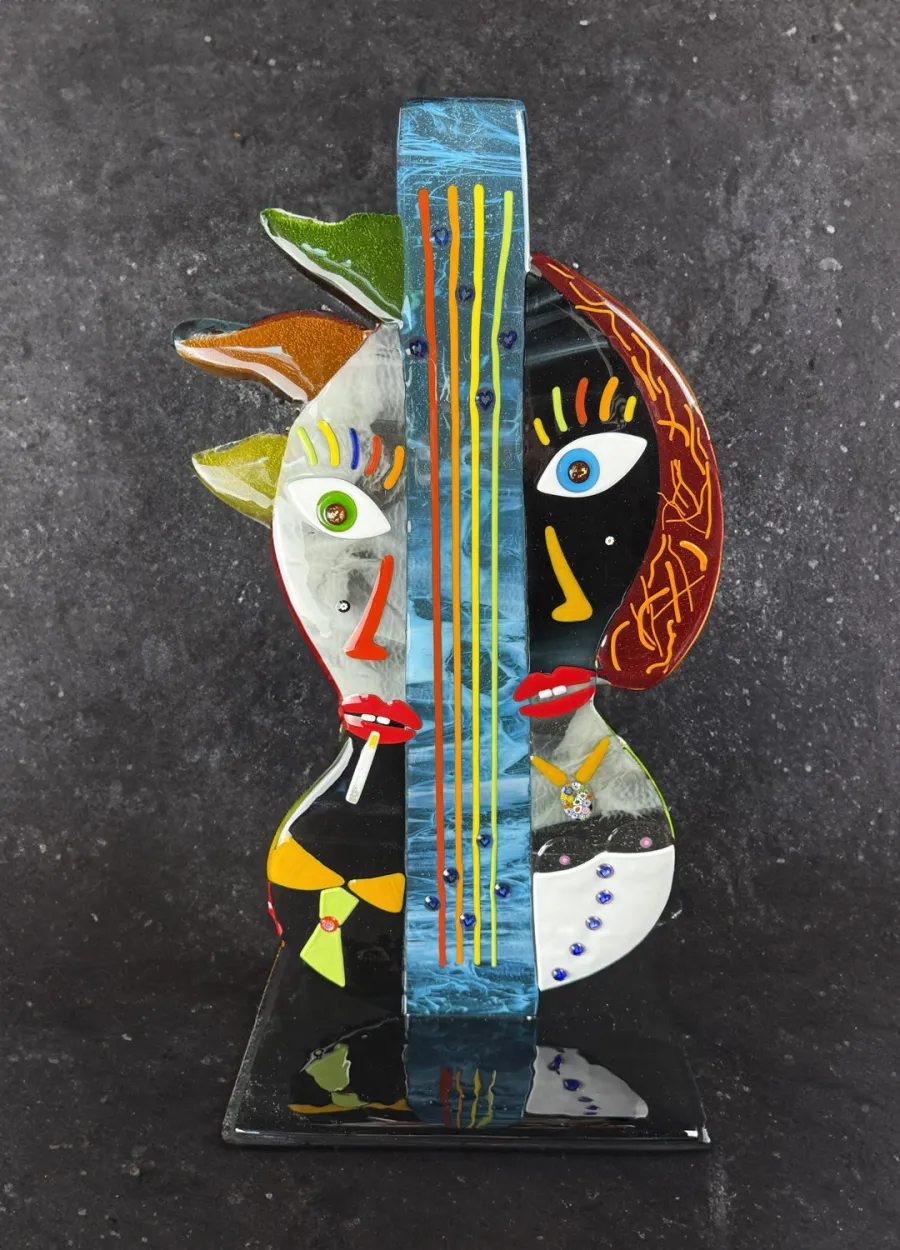obrazek 1 Abstrakcyjny pop-art Modigliani ze szkła Murano