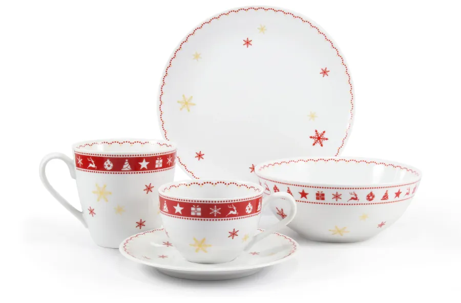 obrazek 1 Piękny 5-elementowy zestaw śniadaniowy z kolekcji Christmas dreaming - Leander