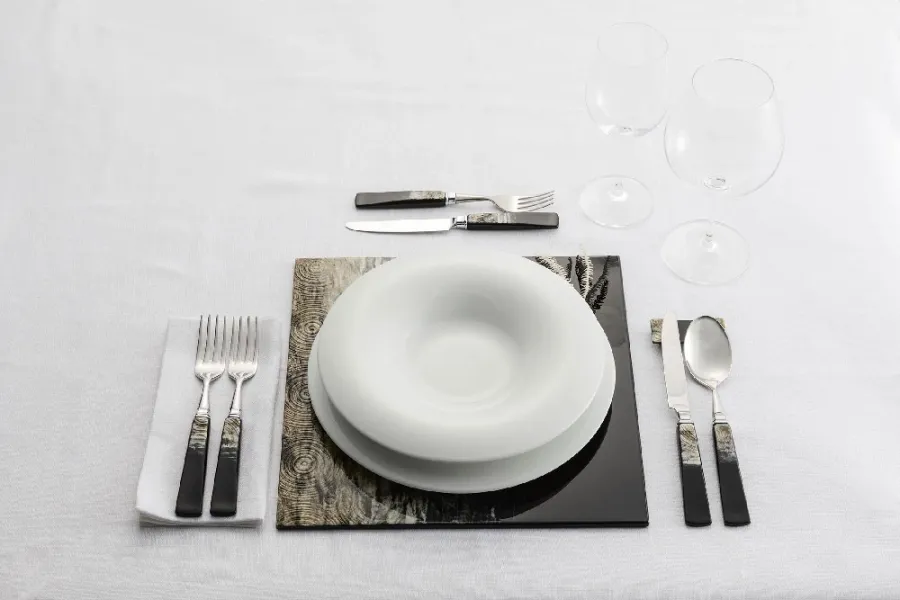 obrazek 3 Stylowa łyżka Zanthus ze stali nierdzewnej i żywicy 21,5 cm
