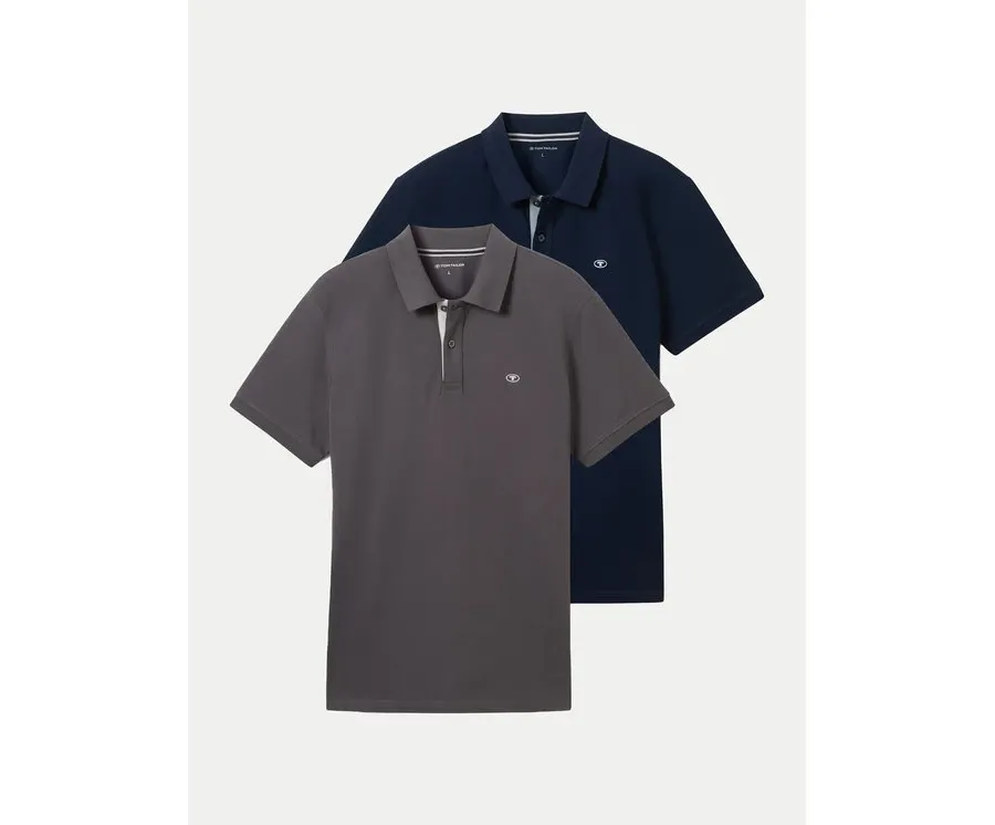 obrazek 1 Tom Tailor Komplet 2 koszulek polo 1044879 Kolorowy Regular Fit
