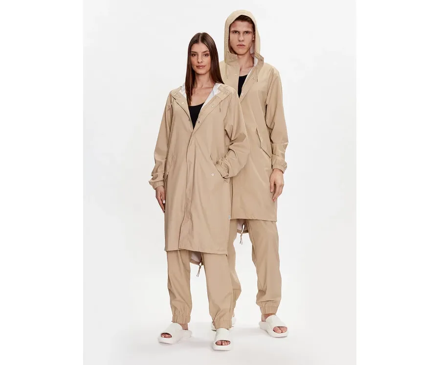 obrazek 1 Rains Kurtka przeciwdeszczowa 18140 Beżowy Casual Fit