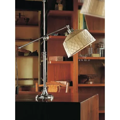 Picture Stylo Nikel lamp with a joint and a conical shade - Il Paralume Marina