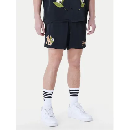 Zdjęcie New Era Szorty sportowe New York Yankees MLB Woven 60596375 Czarny Regular Fit