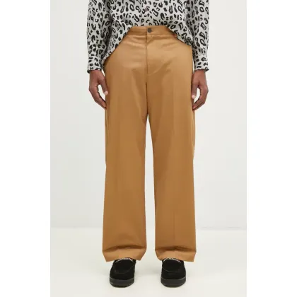 Zdjęcie Maison Kitsuné spodnie bawełniane Relaxed Chino kolor beżowy proste MM01106WW0078