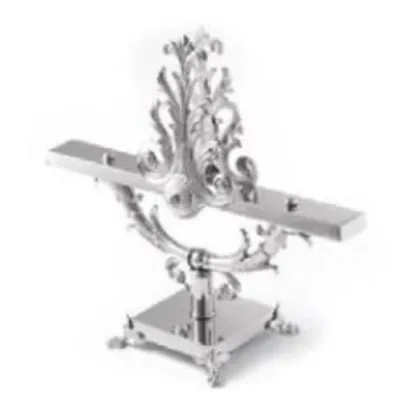 Picture Chromed newspaper stand with cast brass swans - Il Paralume Marina